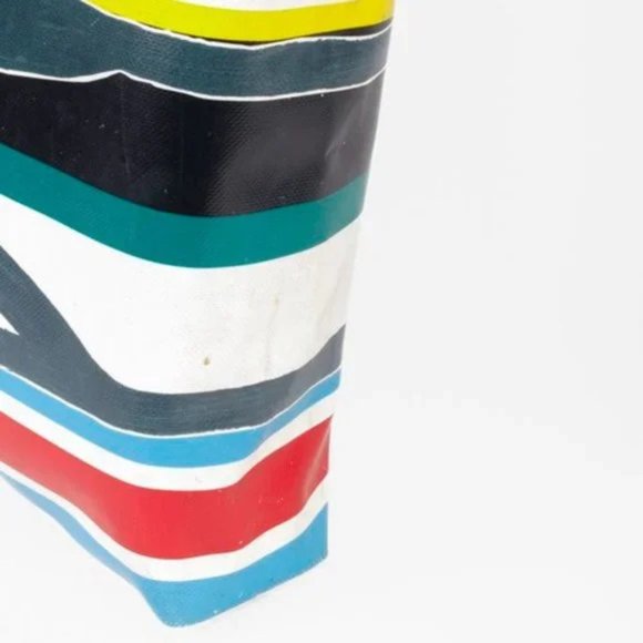 Marni Fosteriana Striped Floral PVC Shopper Tote - Picture 5 of 10